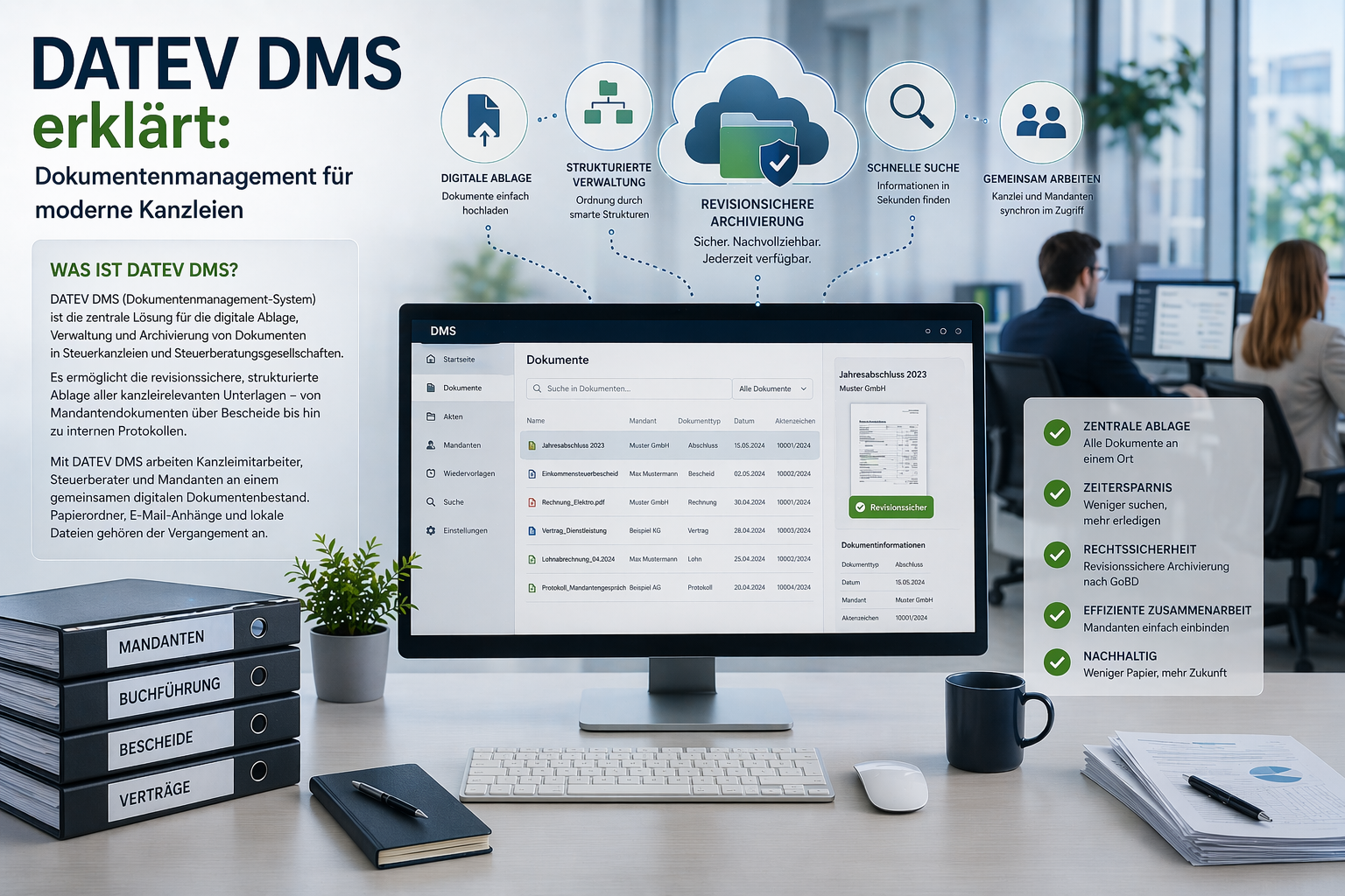 DATEV DMS – Dokumentenmanagement für Steuerkanzleien