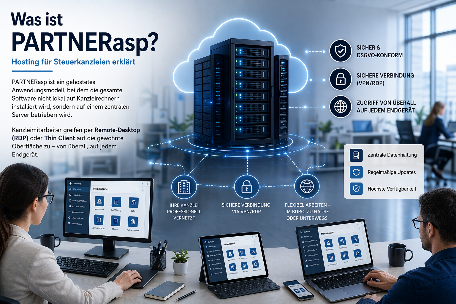 DATEV PARTNERasp – Hosting-Lösung für Steuerkanzleien